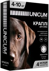 Краплі Unicum Premium проти бліх і кліщів на чубку для собак масою 4-10 кг 11104 фото